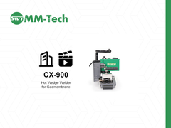 CX900 জিওমেমব্রেন ওয়েল্ডিং মেশিনের নির্মাণ সাইটে প্রদর্শনী