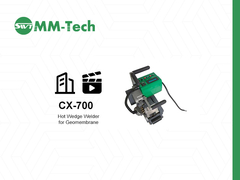 cx700 জিওমেমব্রেন ওয়েল্ডিং মেশিন ওয়েল্ডিং প্রভাব প্রদর্শন করে