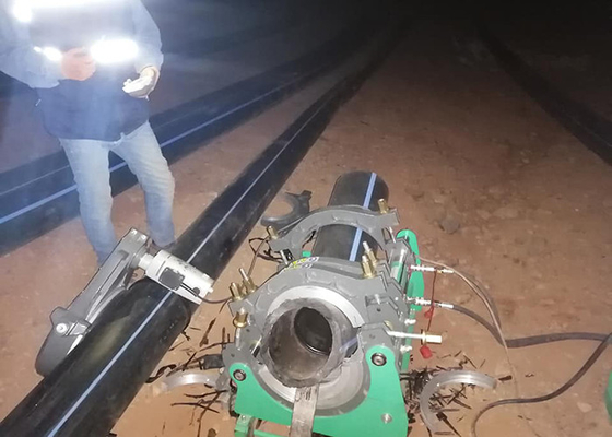 50mm - 160mm Hdpe পাইপ বাট ফিউশন ওয়েল্ডিং মেশিন কম শব্দ