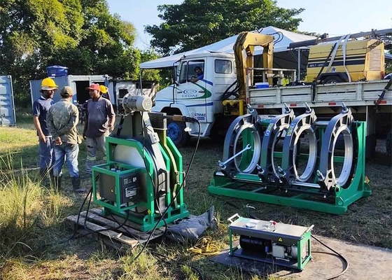 2.2 কিলোওয়াট পাম্প পাওয়ার ISO12176 স্ট্যান্ডার্ড DVS2207 HDPE পাইপ ফিউশন ওয়েল্ডিং সরঞ্জাম কৃষি সেচের জন্য