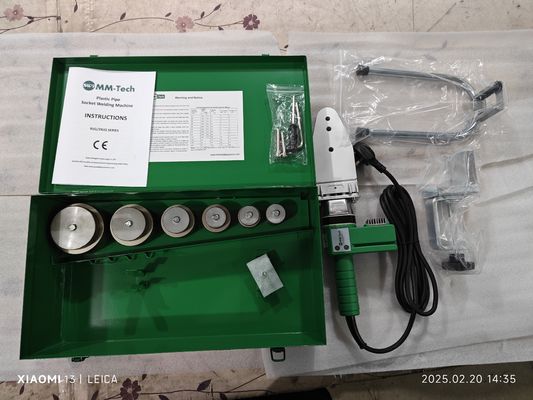 RJQ-63 পোর্টেবল পিপিআর ওয়েল্ডিং মেশিন 800W 20-63mm পাইপ জন্য
