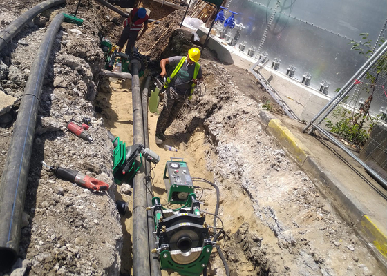 Hdpe হাইড্রোলিক বাট ফিউশন ওয়েল্ডিং মেশিন 280mm জন্য